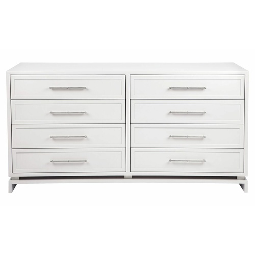 Pearl 8 Drawer Chest - White