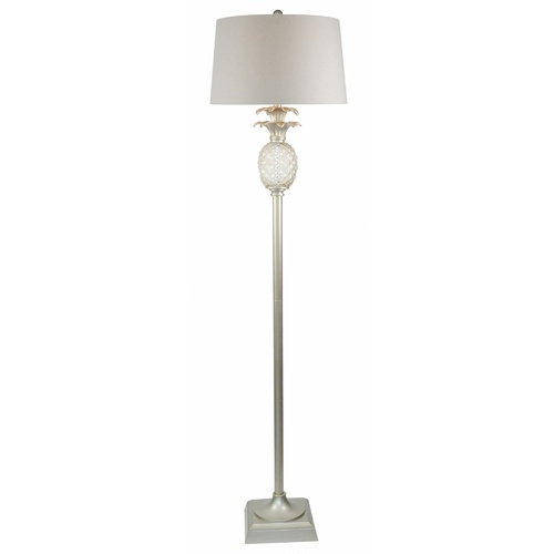 Langley Floor Lamp - Antique Silver