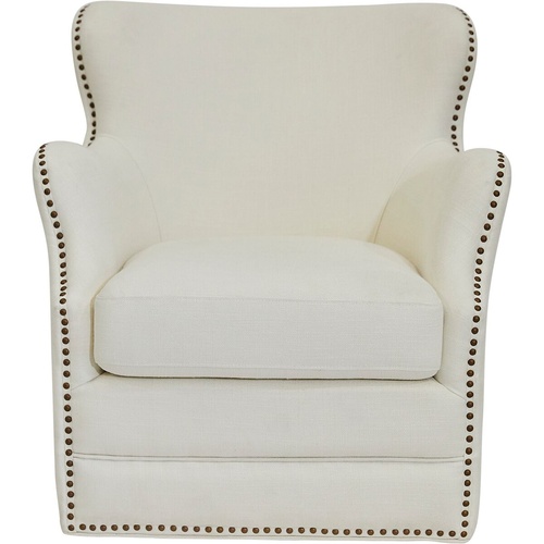 Autumn Swivel Occasional Chair - Ivory Linen