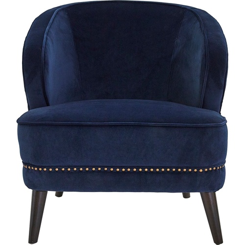 Hallie Occasional Chair - Navy Velvet