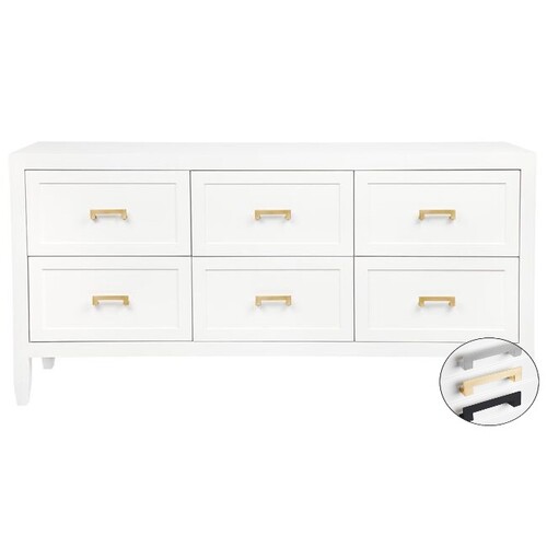 Soloman 6 Drawer Chest - White