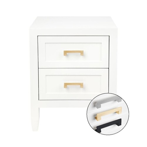 Soloman Bedside Table - Small White