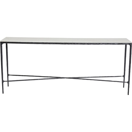 Heston Marble Console Table - Large Black