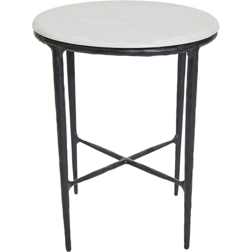 Heston Marble Side Table - Black