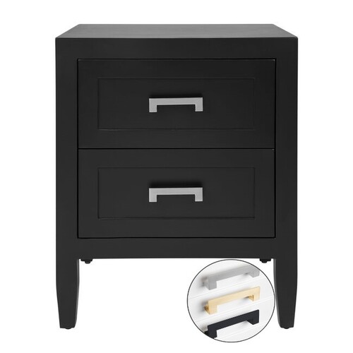 Soloman Bedside Table - Small Black