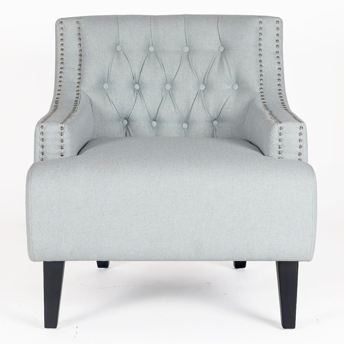 Skyler Tufted Occasional Chair - Ice Blue