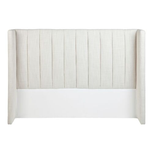 Central Park Queen Bedhead - Natural Linen