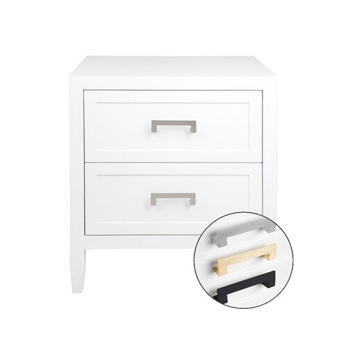 Soloman Bedside Table - Large White