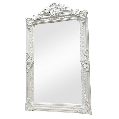 Elizabeth Floor Mirror - White