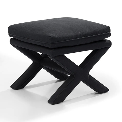 Candace Stool - Black Linen