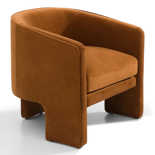 Kylie Occasional Chair - Caramel Velvet