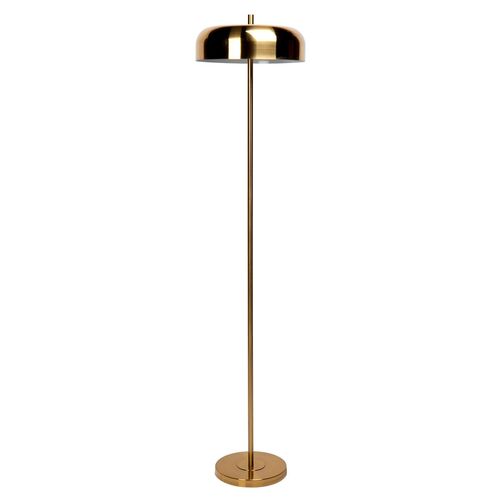 Sachs Floor Lamp - Polished Brass w Brushed Brass Shade