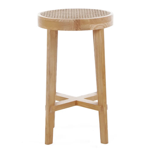 Cape Byron Rattan Kitchen Stool - Natural