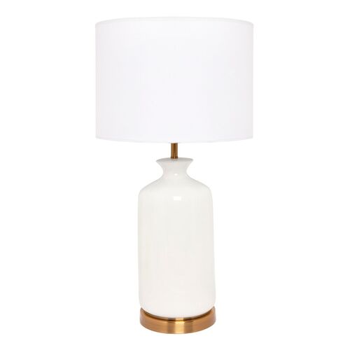 Camille Table Lamp - White
