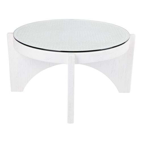 Oasis Rattan Coffee Table - Medium White