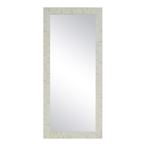 Indi Bone Inlay Floor Mirror - Natural
