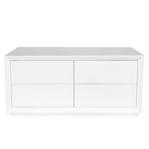 Balmain Oak Chest - White