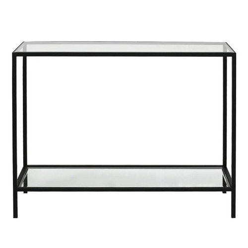 Cocktail Glass Console Table - Small Black
