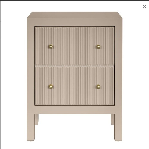 Ariana Bedside Table - Small Beige