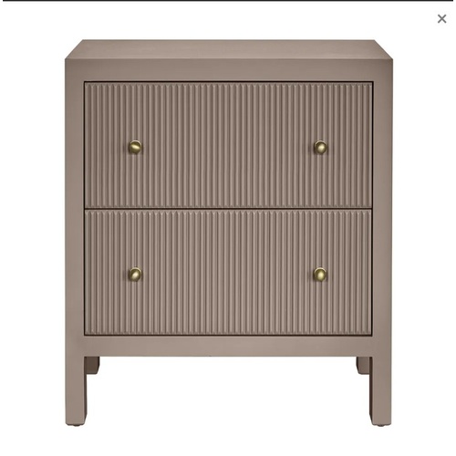 Ariana Bedside Table - Large Taupe