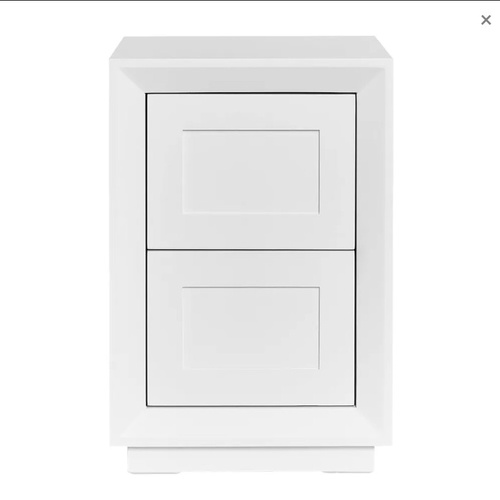 Balmain Bedside Table - Petite White
