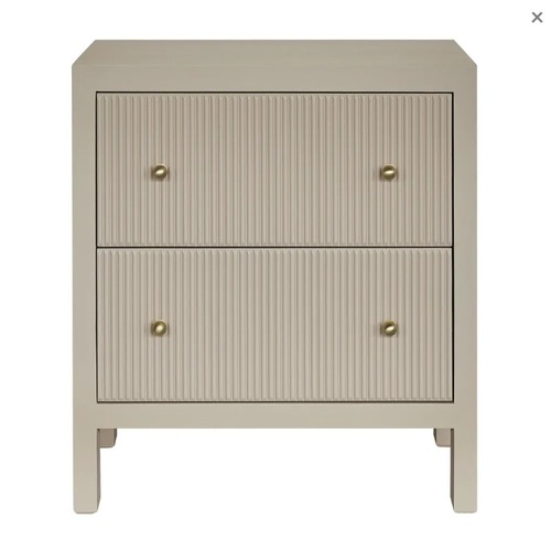 Ariana Bedside Table - Large Beige
