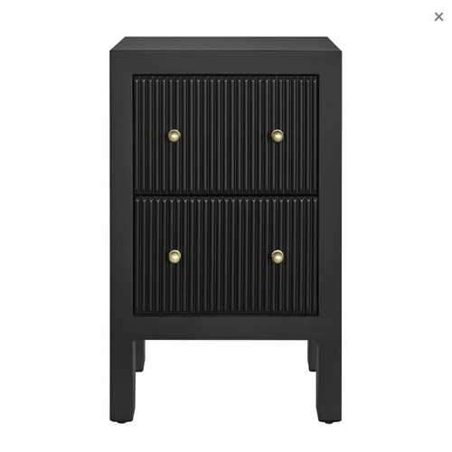 Ariana Bedside Table - Petite Black