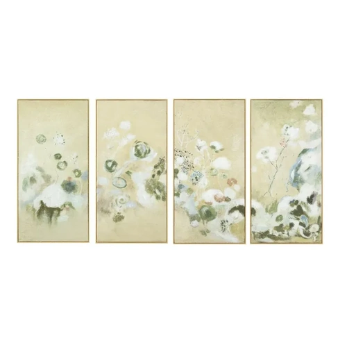 Trailing Garden set of 4 Canvas Paintings