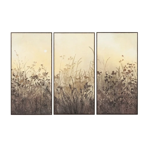 Evening Light Set of Three Canvas Paintings