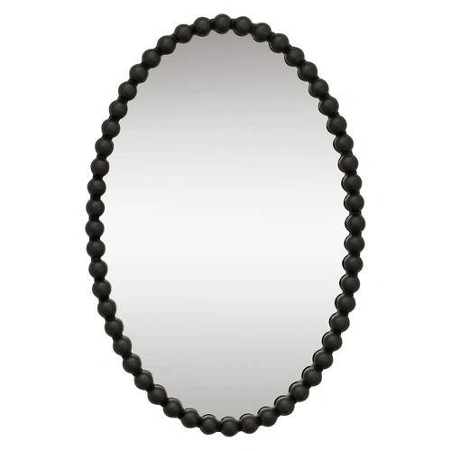 Esme Oval Wall Mirror Black