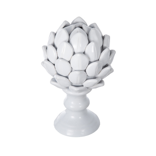Artichoke Small Finial Ceramic. Care for this stunning artichoke finial by simply cleaning it with a damp cloth. 
