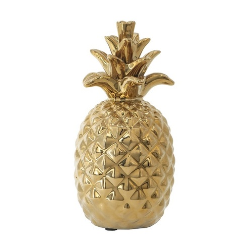 Gold Pineapple Ornament Tall