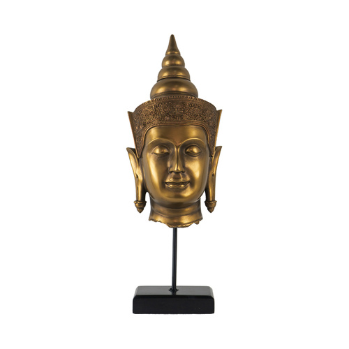 Buddha Statue Head on Stand. Simple and versatile decorative piece to change the look and feel of your home with the Buddha Statue Head