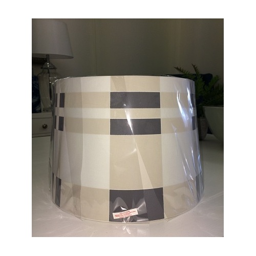 Chequered Shade European Fitting 27.5x32x23cmsh