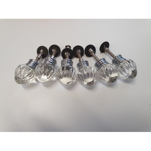 Ripple Acrylic Furniture & Door Handles set of 6