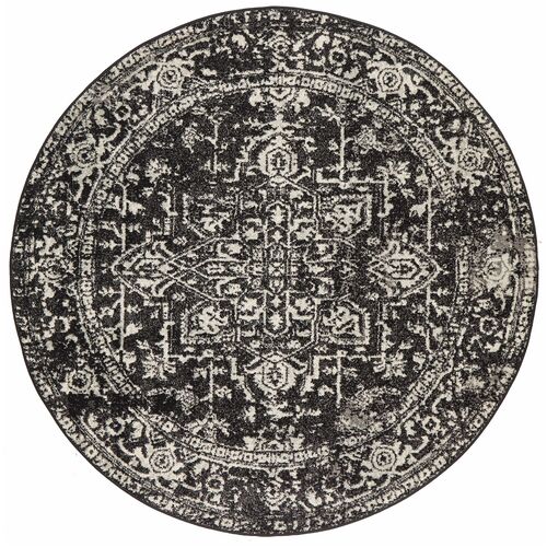 Scape Charcoal Transitional Rug 200x200cm