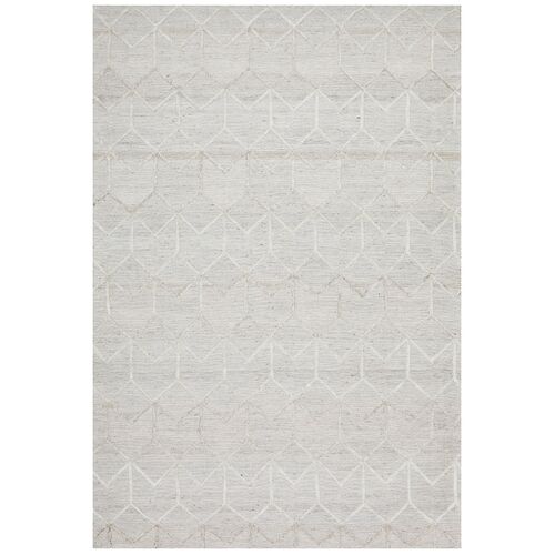 Winter Grey Brush Modern Rug 