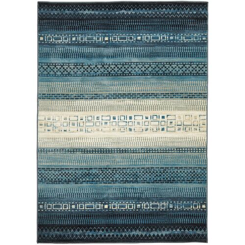 One Tribe Navy Modern Rug