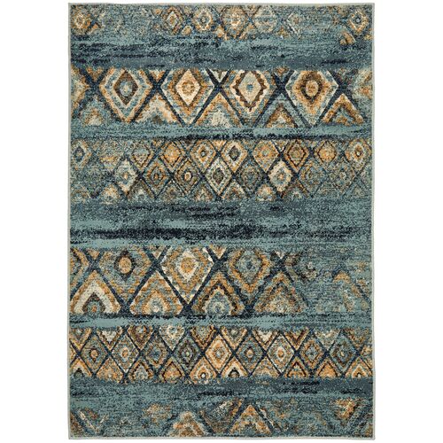 Mayfair Contrast Blue Rug