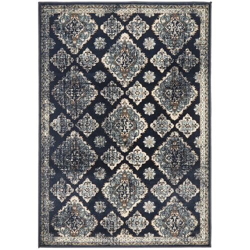 Mayfair Timeline Navy Rug 