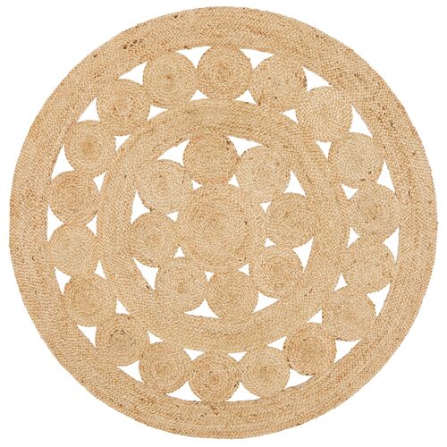 Natural Daisy Jute Rug 