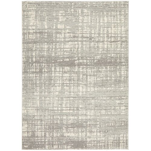 Ashley Abstract Modern Rug Silver Grey