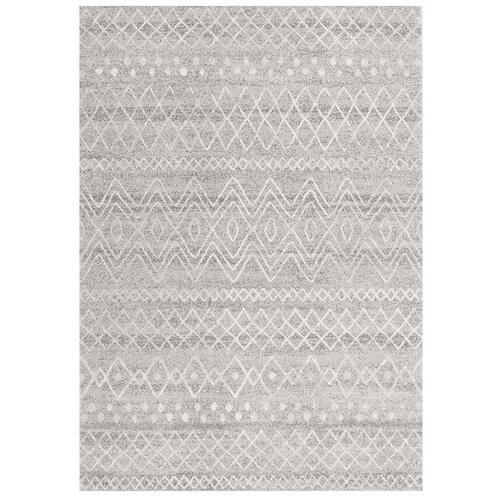 Nadia Grey Rustic Tribal Rug 