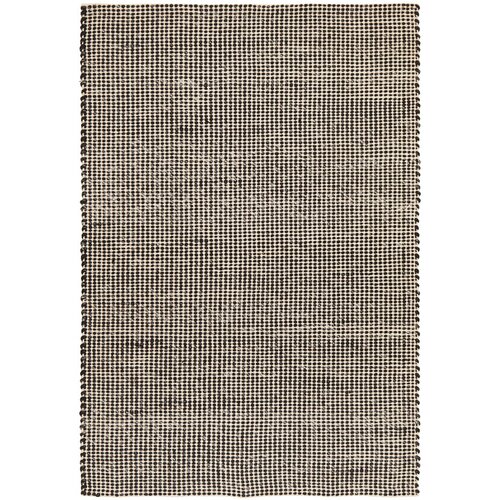 Carlos Felted Wool Rug Black Natural