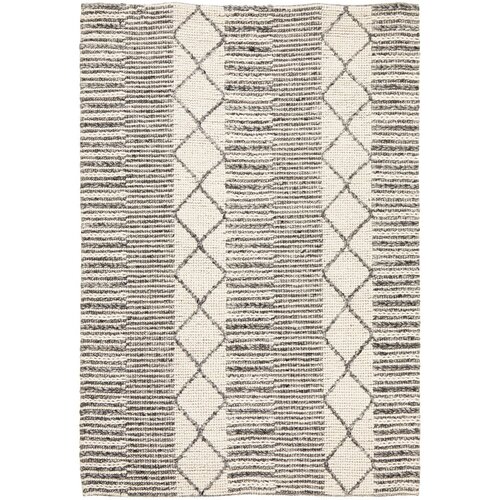 Hellena Braied Grey Wool Rug 