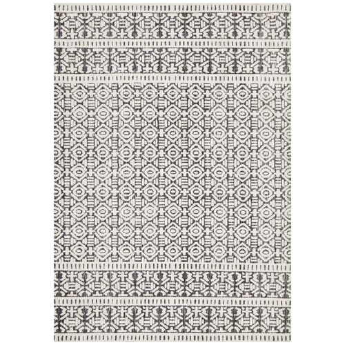 Levi Adonis Ivory Black Rug