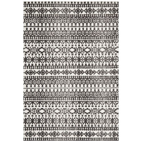 Levi Yasmin Ivory Black Rug