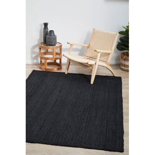 Bondi Black Rectangle Rug