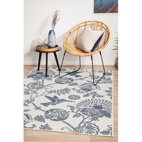 Seaside 777 White Rectangle Rug