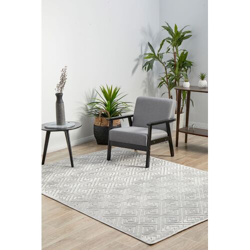York Brenda Silver Rectangle Rug